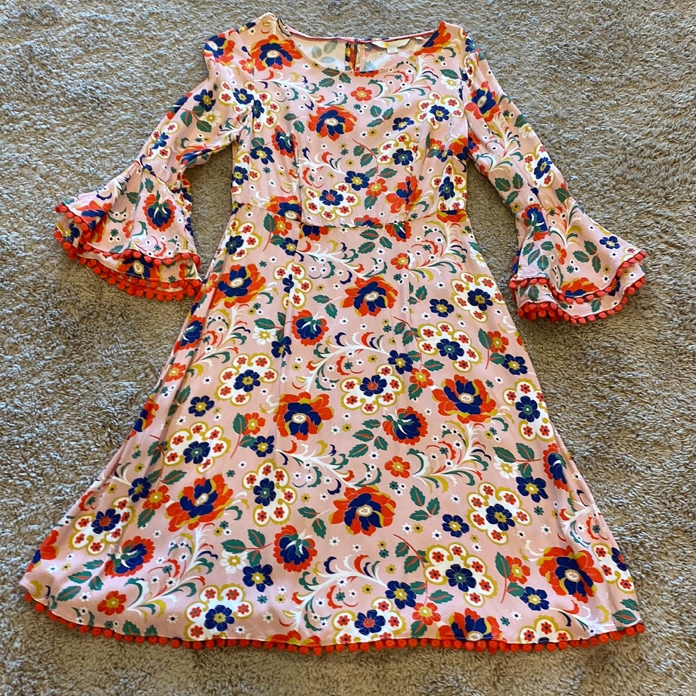 Boden pale pink printed dress